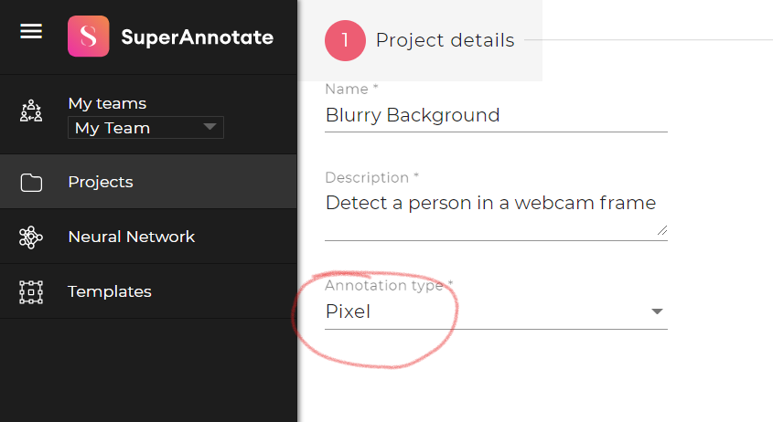 Create pixel project